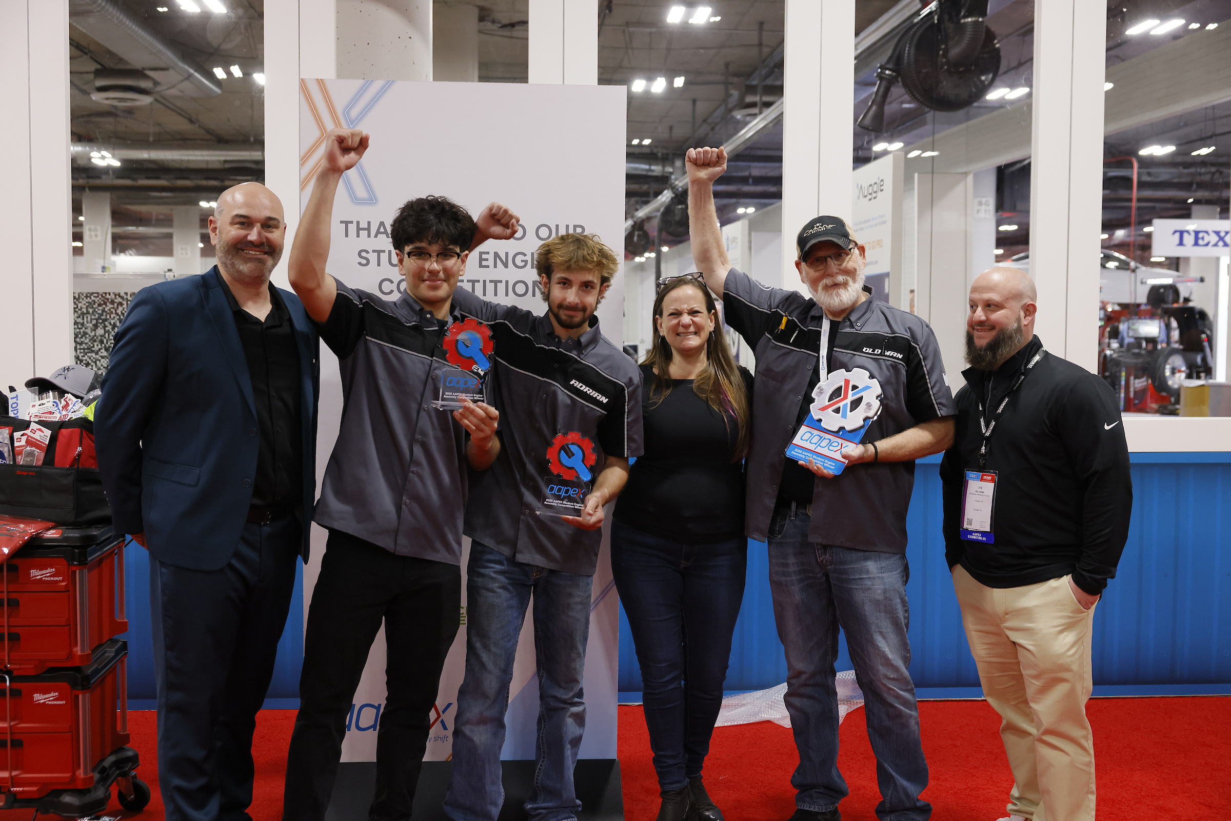 High School Team Wins Inaugural Student Competition at AAPEX 2025 Two students from North Kansas City Schools broke down and reassembled a Chevy 350 engine in 1 hour and 44 minutes; AAPEX to make student competition an annual event